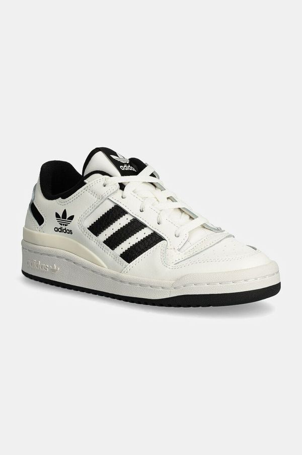 adidas Originals Dječje kožne tenisice adidas Originals FORUM LOW CL boja: bijela, IH7918