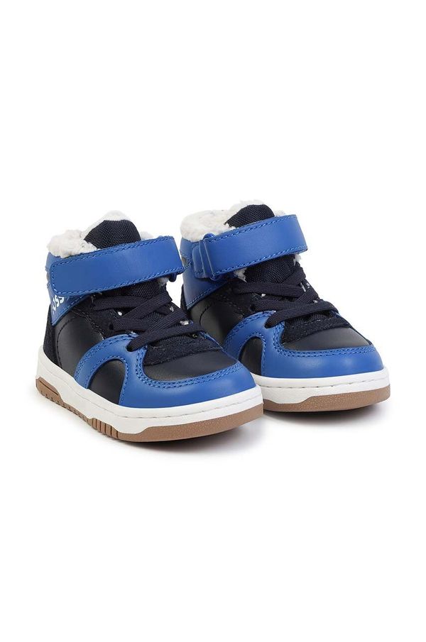 Boss Dječje kožne tenisice BOSS boja: tamno plava, J51345