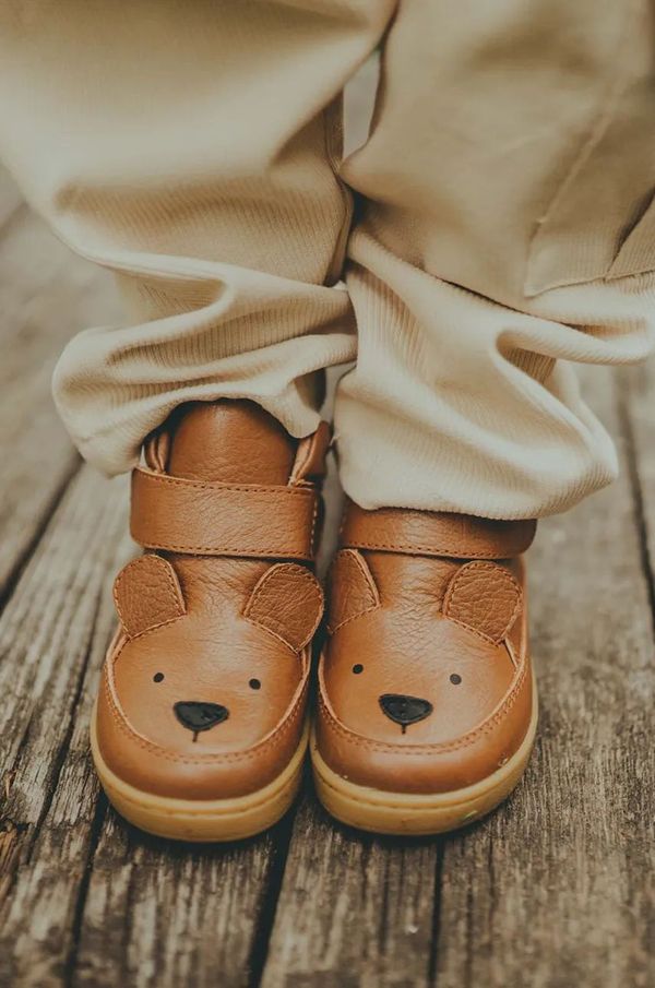 Donsje Dječje kožne tenisice Donsje Mika Sneakers Bear boja: smeđa, 2024801