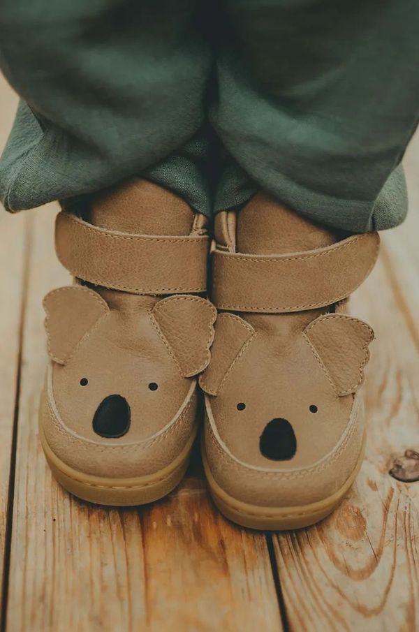 Donsje Dječje kožne tenisice Donsje Mika Sneakers Koala boja: bež, 2024803