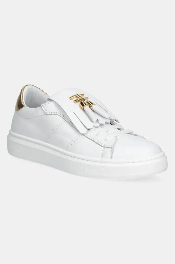 Elisabetta Franchi Dječje kožne tenisice Elisabetta Franchi boja: bijela, F4A9-E0232