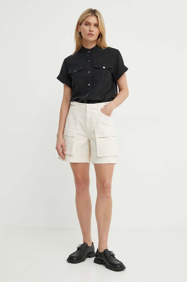 Gestuz Dječje kratke hlače Gestuz za žene, boja: bež, bez uzorka, visoki struk, 10909065