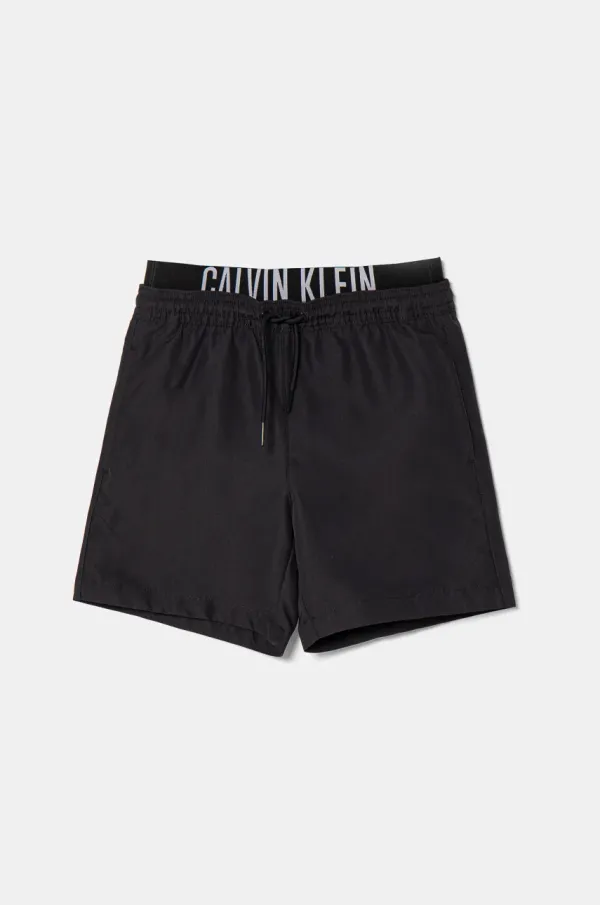 Calvin Klein Jeans Dječje kratke hlače za kupanje Calvin Klein Jeans boja: crna, KV0KV00054