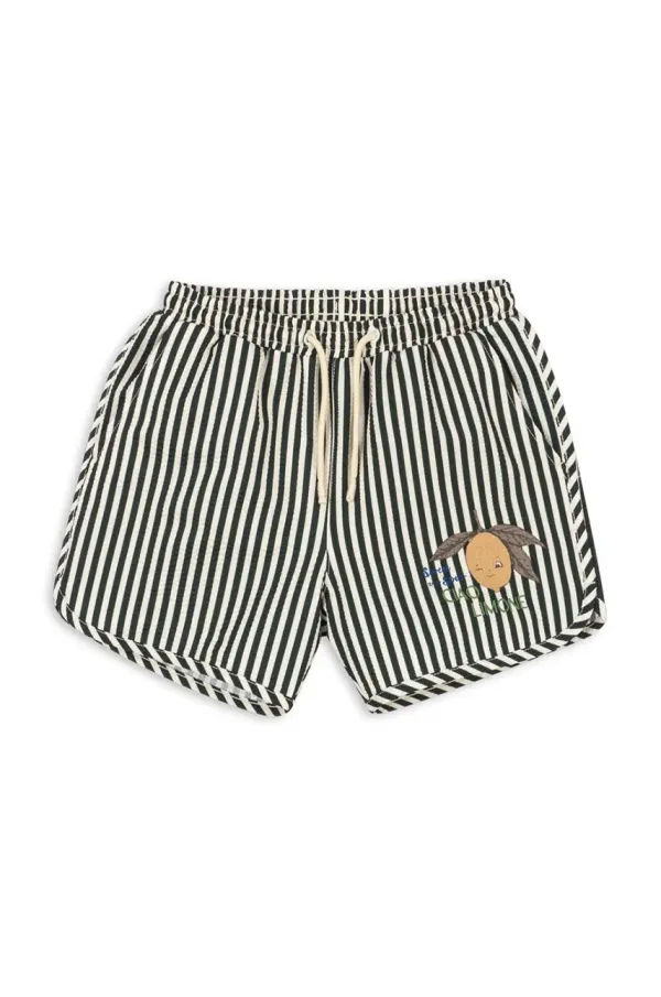 Konges Sløjd Dječje kratke hlače za kupanje Konges Sløjd SEER ASNOU SWIMSHORT GRS boja: crna, KS102498