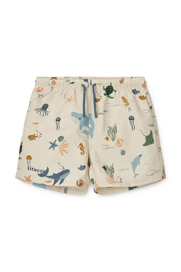 Liewood Dječje kratke hlače za kupanje Liewood Aiden Printed Board Shorts