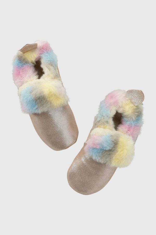 Shoo Pom Dječje kućne papuče od brušene kože Shoo Pom boja: ružičasta