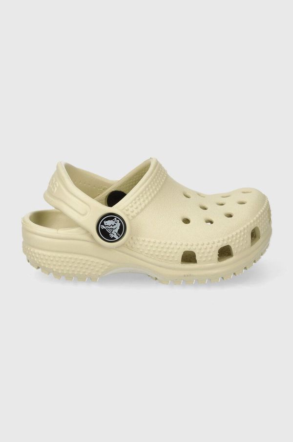 Crocs Dječje natikače Crocs CLASSIC CLOG boja: bež