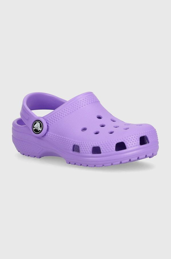 Crocs Dječje natikače Crocs Classic Clog boja: ljubičasta