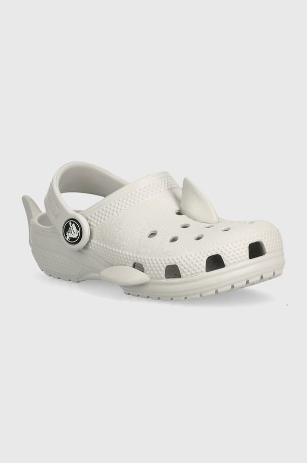 Crocs Dječje natikače Crocs Classic IAM Shark Clog boja: siva