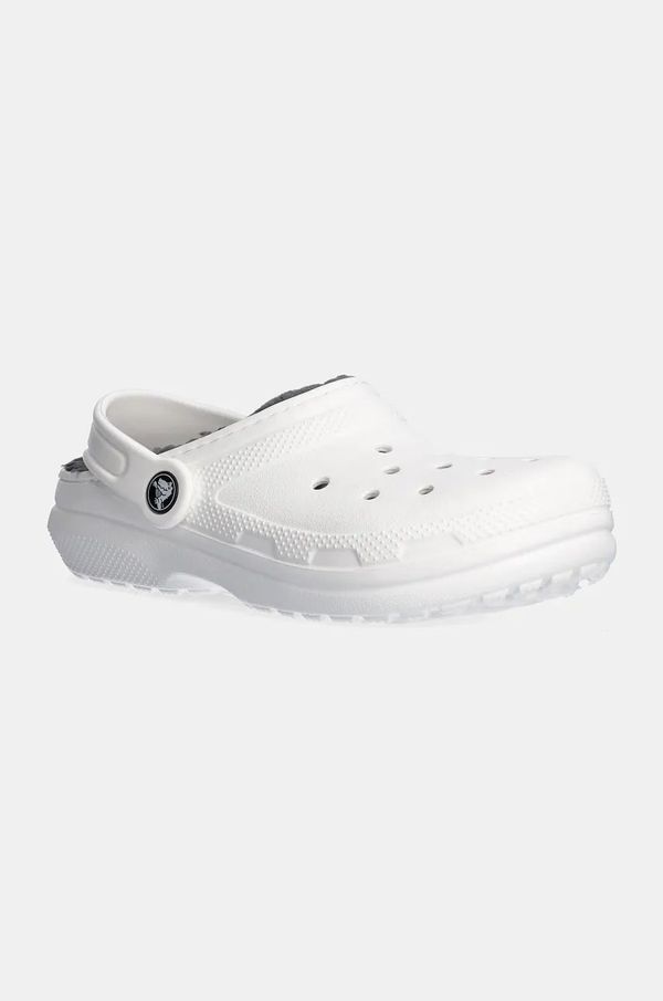 Crocs Dječje natikače Crocs CLASSIC LINED CLOG boja: bijela, 207010