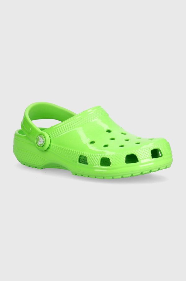 Crocs Dječje natikače Crocs Classic Neon Highlighter Cg boja: zelena