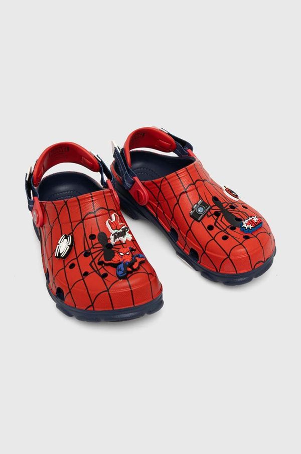 Crocs Dječje natikače Crocs TEAM SPIDERMAN ALLERAIN CLOG boja: crvena