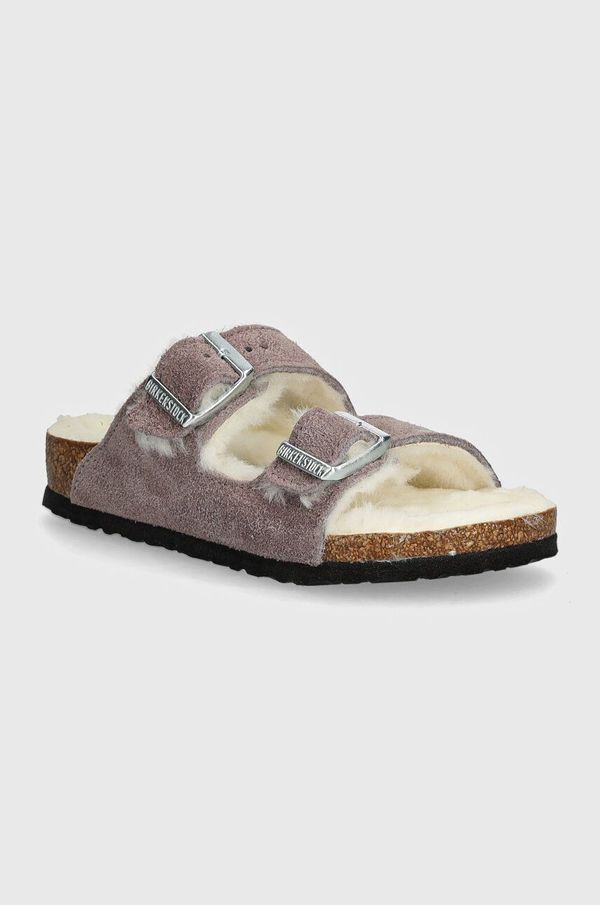 Birkenstock Dječje natikače od brušene kože Birkenstock Arizona Shearling boja: ružičasta, 1027920