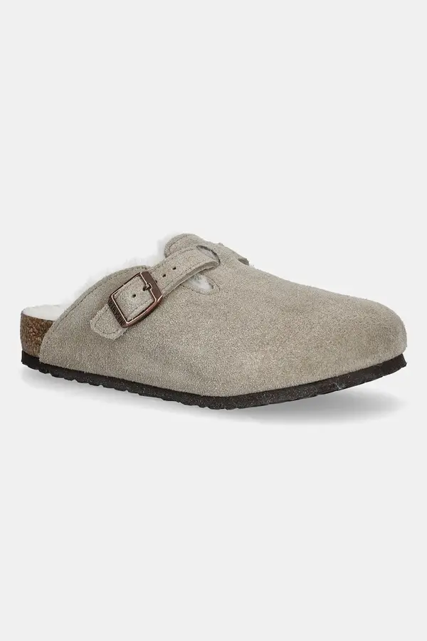 Birkenstock Dječje natikače od brušene kože Birkenstock Boston