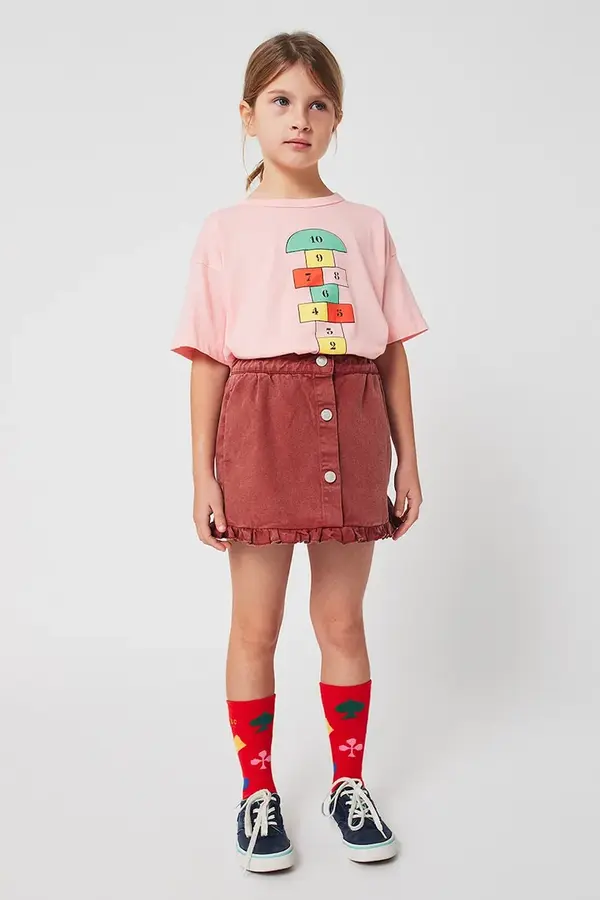 Bobo Choses Dječje pamučna haljina Bobo Choses Tic Tac Toe