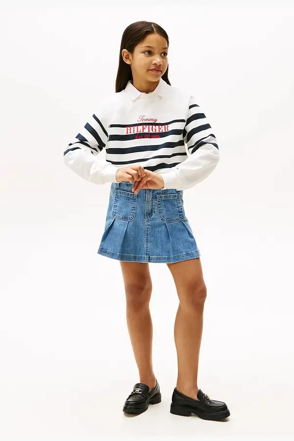 Tommy Hilfiger Dječje pamučna haljina Tommy Hilfiger