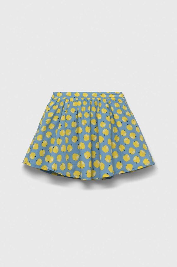 United Colors of Benetton Dječje pamučna haljina United Colors of Benetton mini, širi se prema dolje