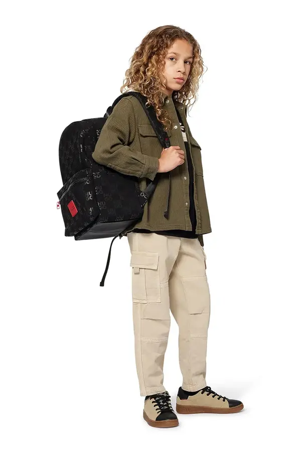 HUGO Dječje pamučne hlače HUGO