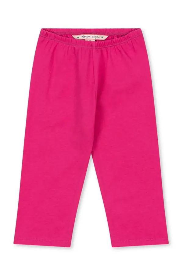 Konges Sløjd Dječje pamučne hlače Konges Sløjd BABETTE PANTS GOTS boja: ružičasta, bez uzorka, KS102560