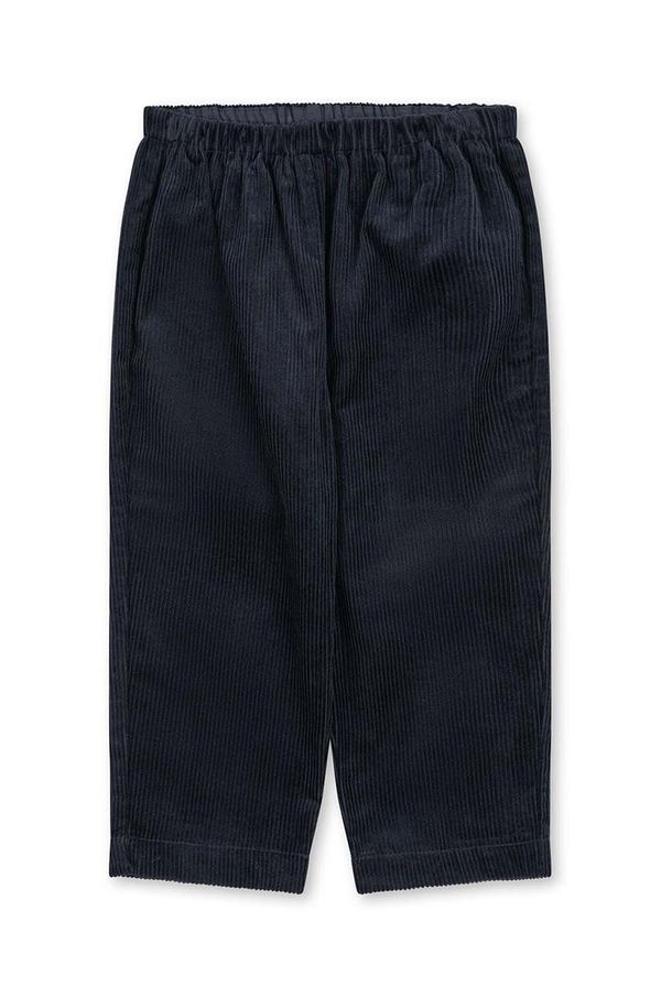 Konges Sløjd Dječje pamučne hlače Konges Sløjd boja: crna, bez uzorka