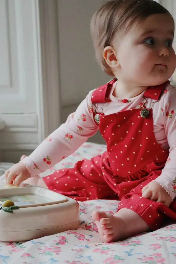 Konges Sløjd Dječje pamučne hlače Konges Sløjd NOLA OVERALLS GOTS