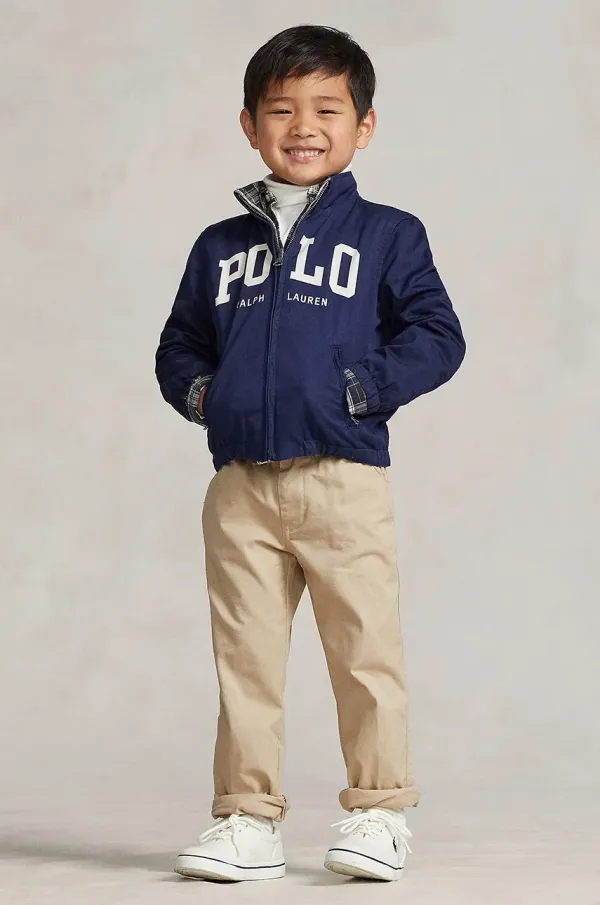 Polo Ralph Lauren Dječje pamučne hlače Polo Ralph Lauren boja: bež, bez uzorka, 322855803001