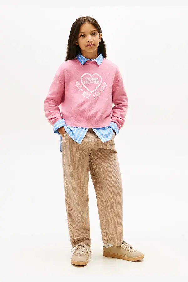 Tommy Hilfiger Dječje pamučne hlače Tommy Hilfiger