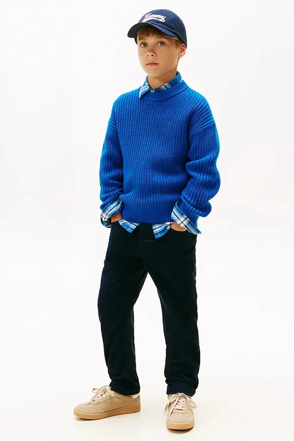 Tommy Hilfiger Dječje pamučne hlače Tommy Hilfiger