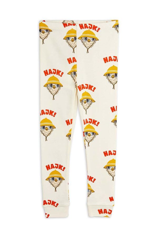 Mini Rodini Dječje pamučne tajice Mini Rodini Hike boja: bijela, s uzorkom