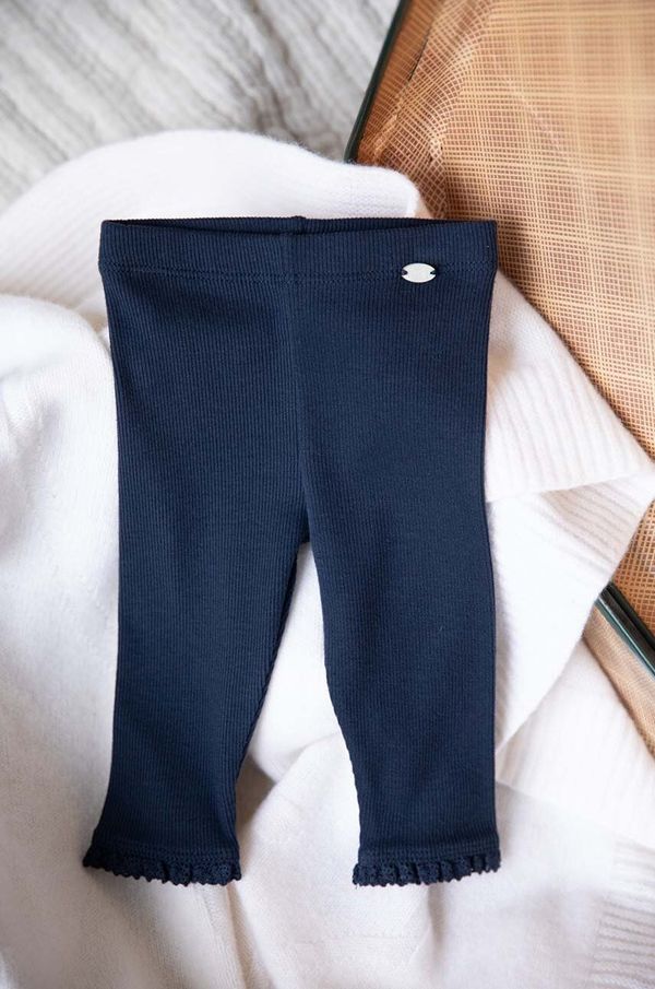 TARTINE ET CHOCOLAT Dječje pamučne tajice Tartine et Chocolat boja: tamno plava, bez uzorka, TZ24001