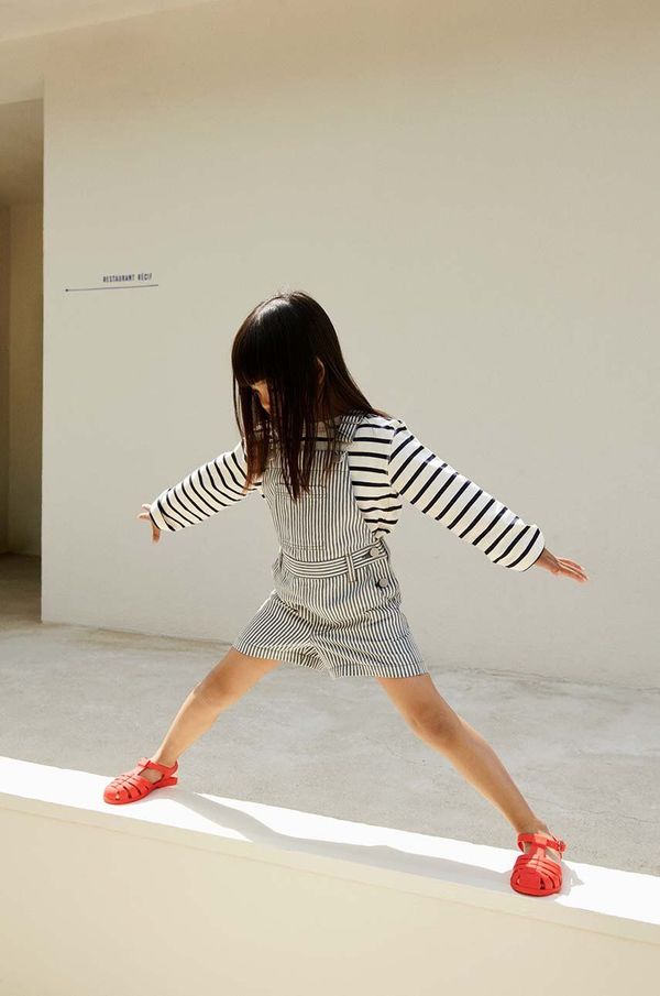 Liewood Dječje pamučne tregerice Liewood Venedict Stripe Dungaree