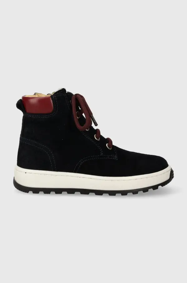 Pom D'api Dječje polucipele od brušene kože Pom D'api FLOW BOOTS