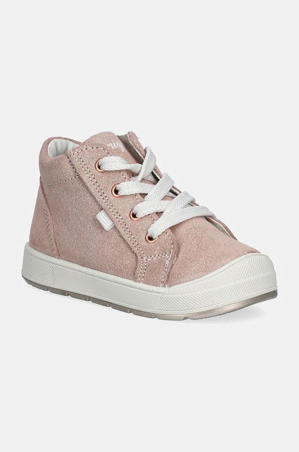 Primigi Dječje polucipele od brušene kože Primigi boja: ružičasta, PQU 68518