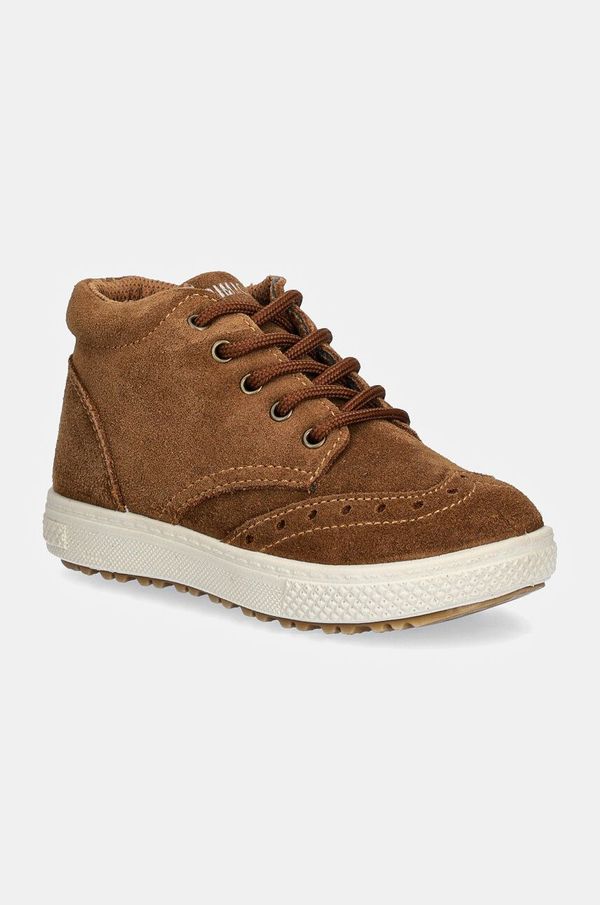 Primigi Dječje polucipele od brušene kože Primigi boja: smeđa, PBZ 68528