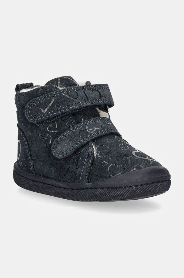 Primigi Dječje polucipele od brušene kože Primigi boja: tamno plava, PNL 69067