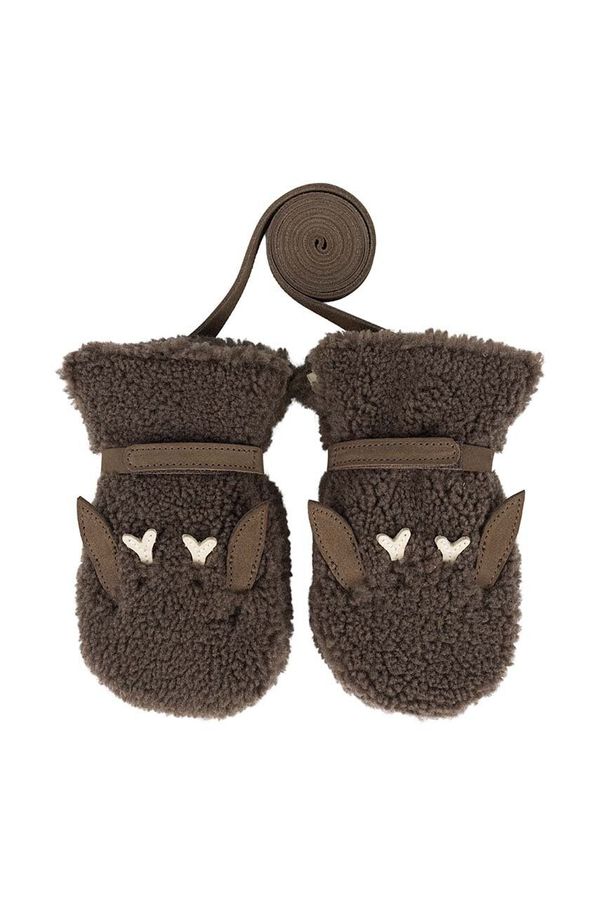 Donsje Dječje rukavice Donsje Richy Mittens Stag boja: smeđa, 6023108