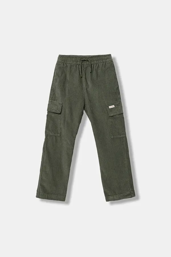 Calvin Klein Jeans Dječje samtane hlače Calvin Klein Jeans