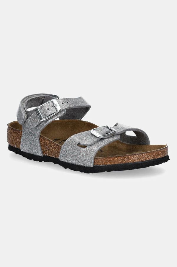 Birkenstock Dječje sandale Birkenstock Rio AS Kids boja: srebrna, 1029477