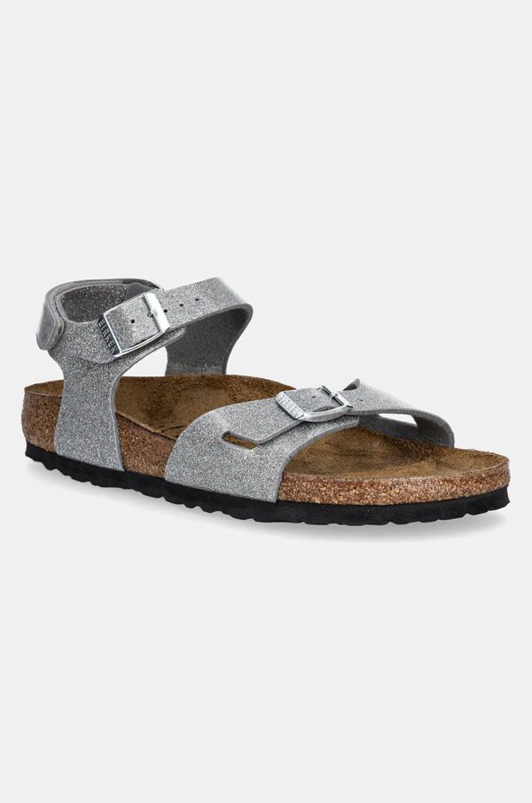 Birkenstock Dječje sandale Birkenstock Rio AS Kids boja: srebrna, 1029477