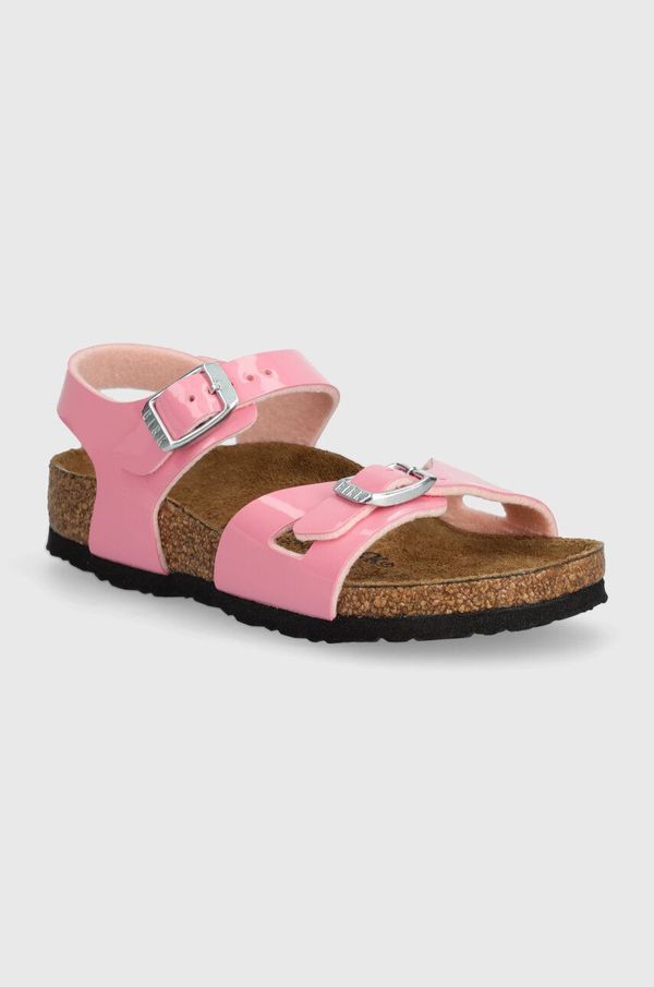 Birkenstock Dječje sandale Birkenstock Rio Kids BF Patent boja: ružičasta