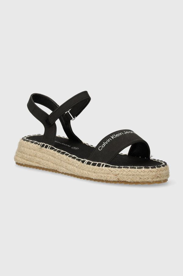 Calvin Klein Jeans Dječje sandale Calvin Klein Jeans boja: crna
