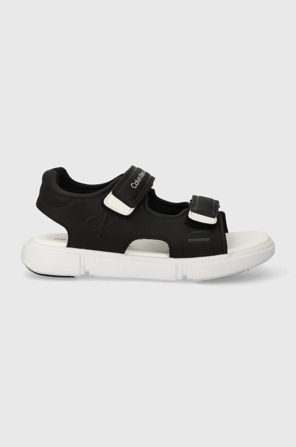 Calvin Klein Jeans Dječje sandale Calvin Klein Jeans boja: crna