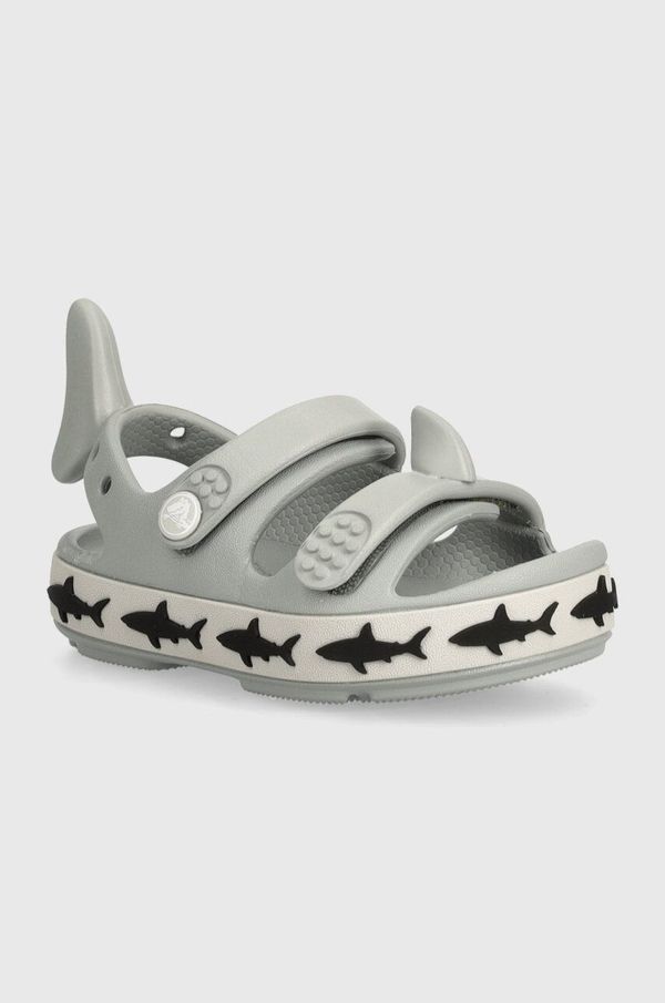 Crocs Dječje sandale Crocs Crocband Cruiser Shark SandalT boja: siva