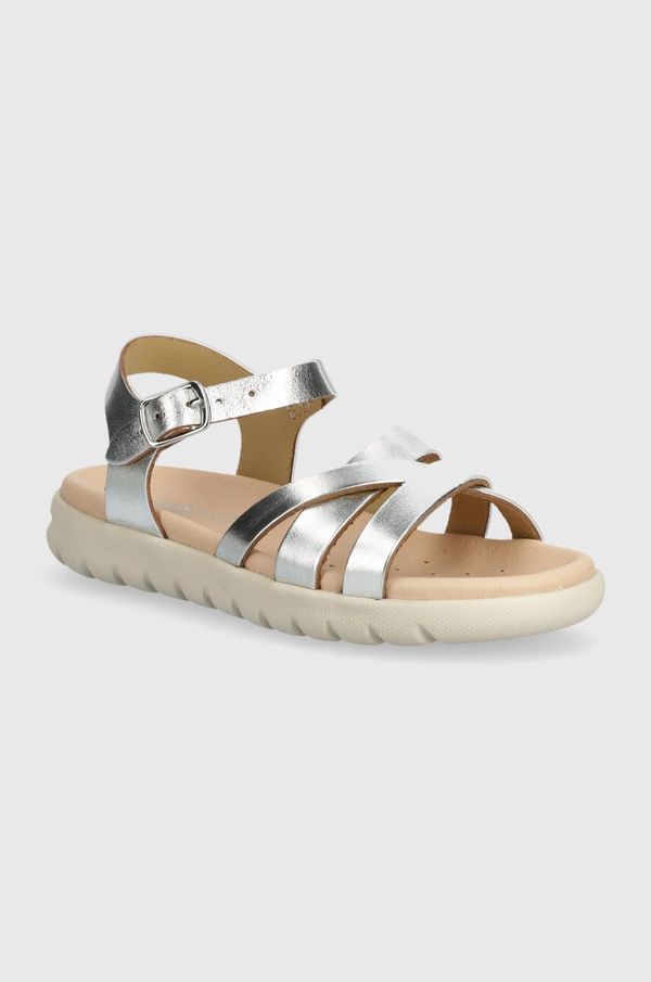 Geox Dječje sandale Geox SANDAL SOLEIMA boja: srebrna