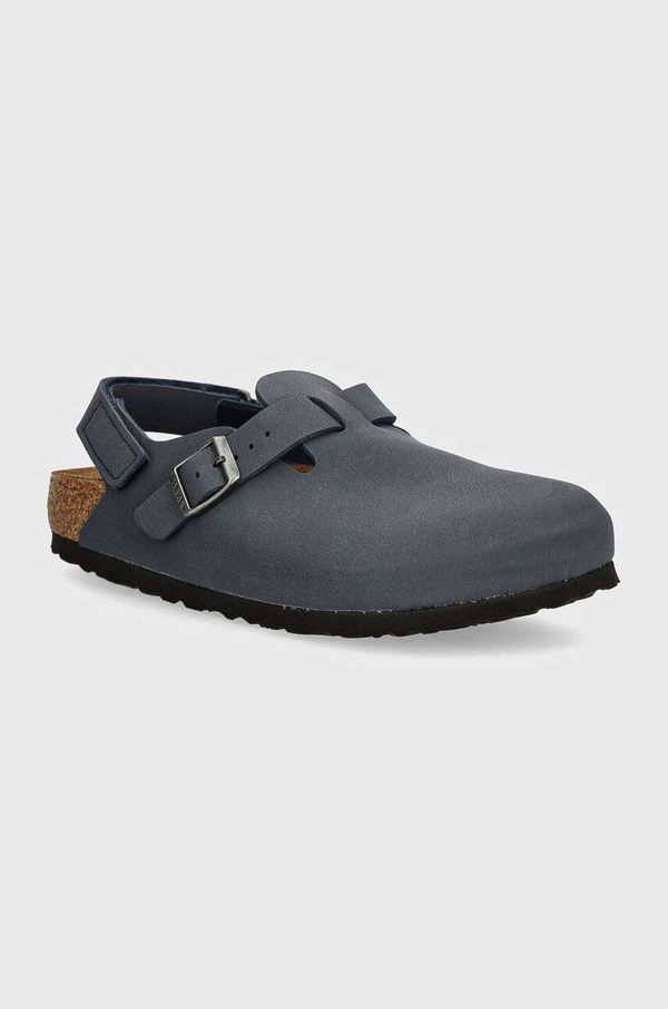 Birkenstock Dječje sandale od nubuka Birkenstock Tokio AS boja: tamno plava, 1027917