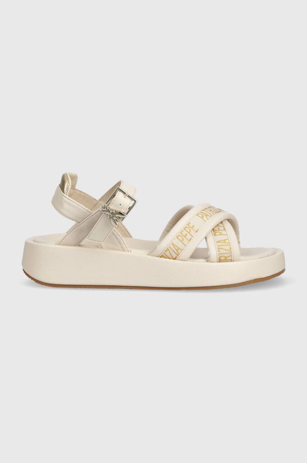 Patrizia Pepe Dječje sandale Patrizia Pepe boja: bež