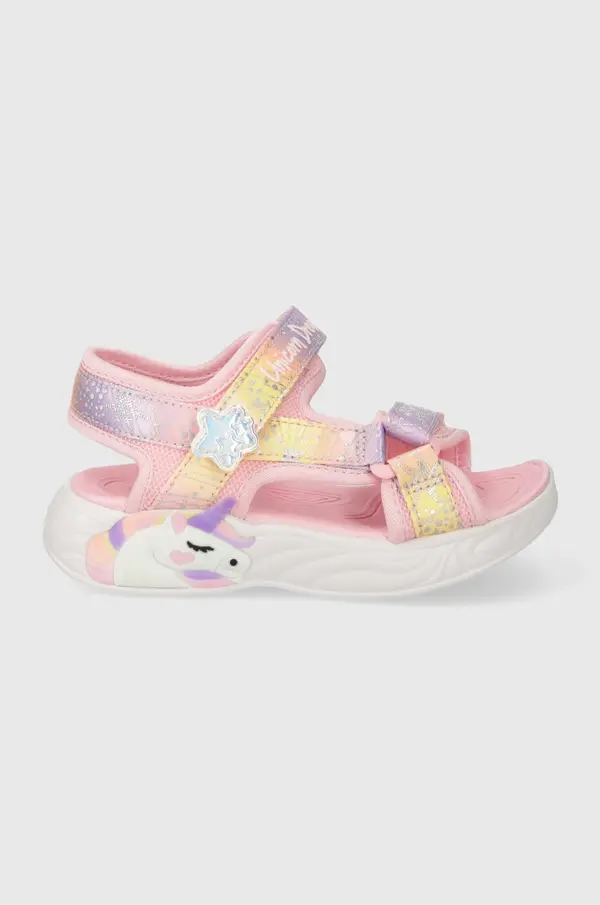 Skechers Dječje sandale Skechers UNICORN DREAMS SANDAL MAJESTIC BLISS