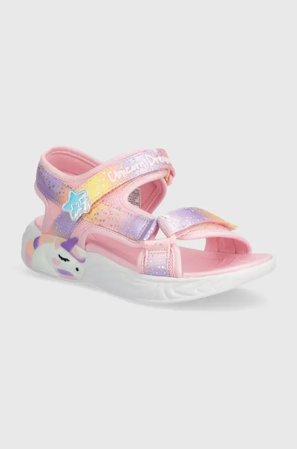 Skechers Dječje sandale Skechers UNICORN DREAMS SANDAL MAJESTIC BLISS