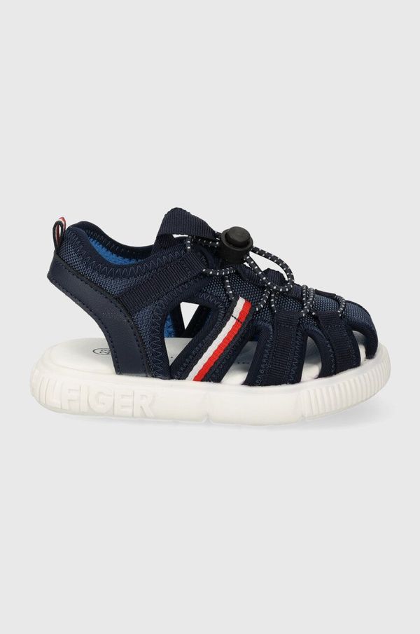Tommy Hilfiger Dječje sandale Tommy Hilfiger boja: tamno plava