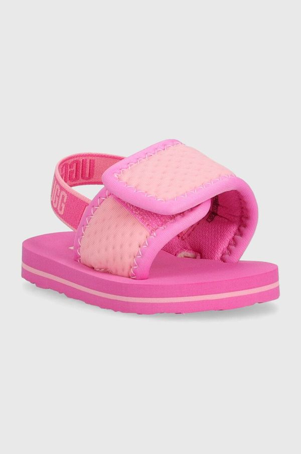 Ugg Dječje sandale UGG I LENNON SLINGBACK boja: ružičasta